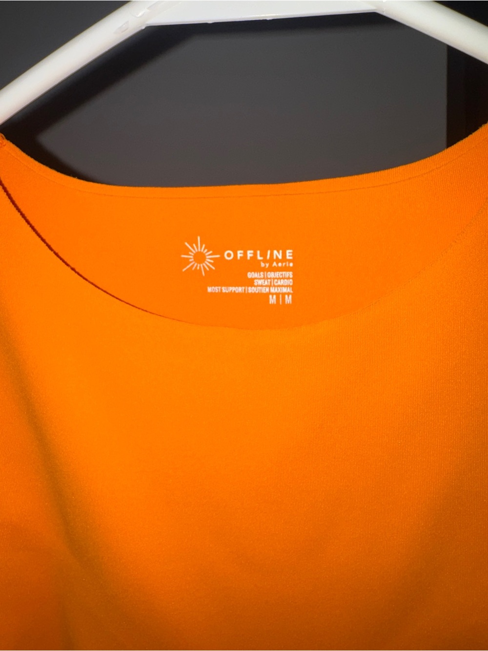 Offline by Aerie high neck seamless orange bralette - Picture 3 of 3